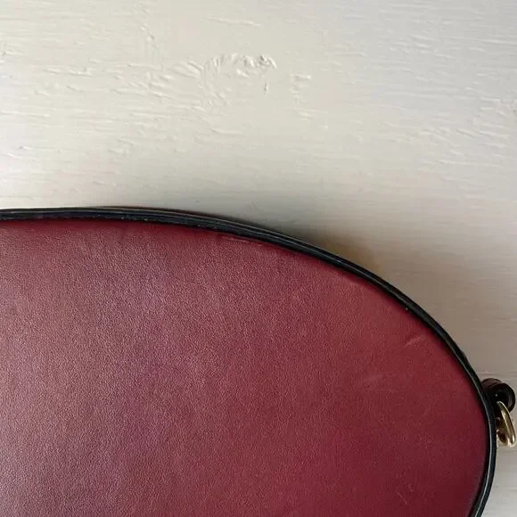 Vintage Chloe Burgundy Crossbody Bag with Gold Chain
